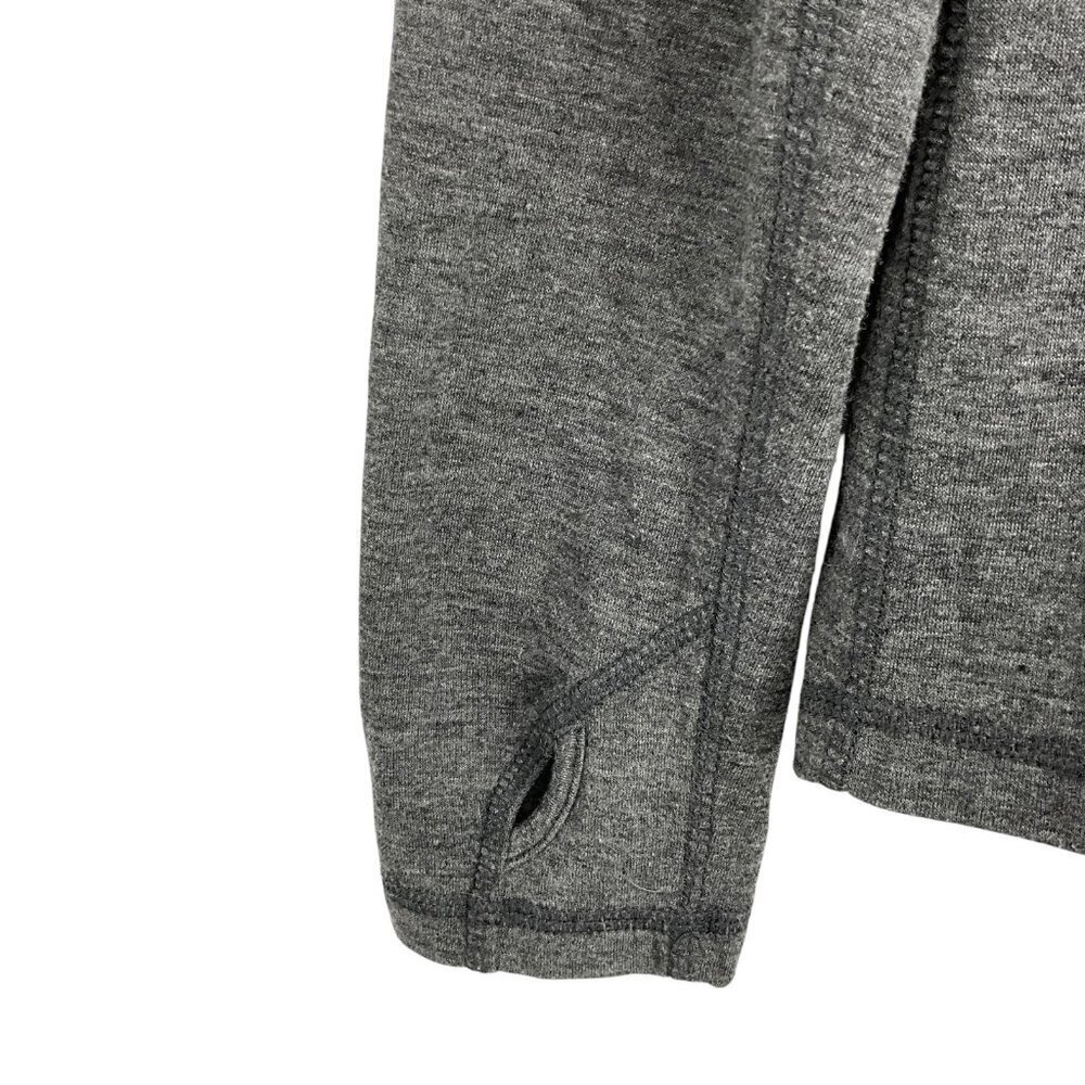 Omni Wool Size XL 1/4 Zip Base Layer Top Gray Long Sleeve Wool Poly Blend - Picture 3 of 8